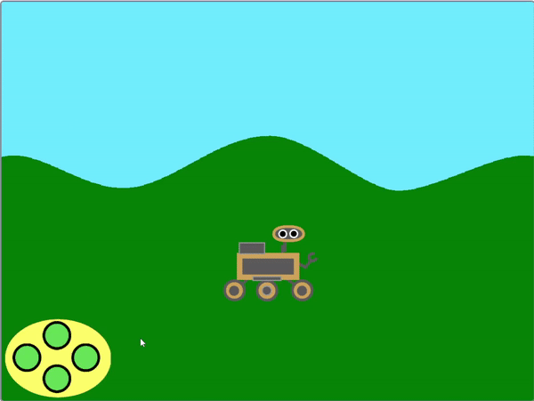 For the rover to look like it’s moving left and right, instead of the ...