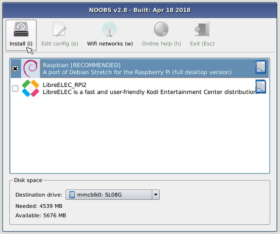 how to install noobs on raspberry pi zero