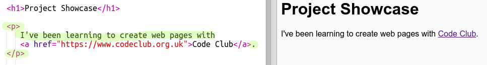 Html Make Paragraph Computer Science Project screenshot