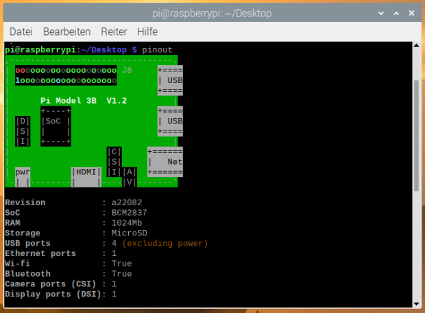 Pi Code Terminal pinout