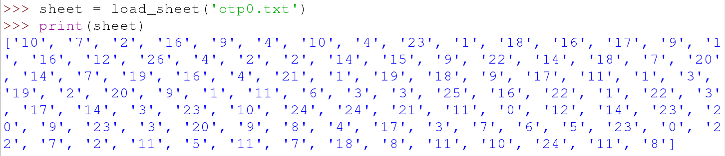 output of load_sheet