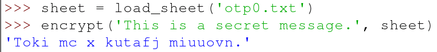 encrypt output