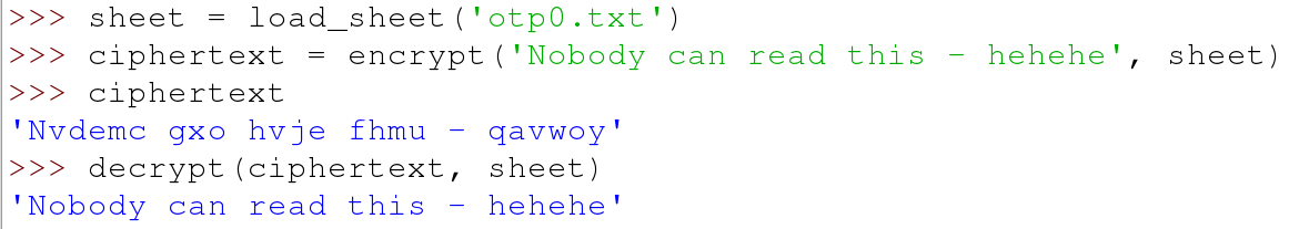 decrypt output