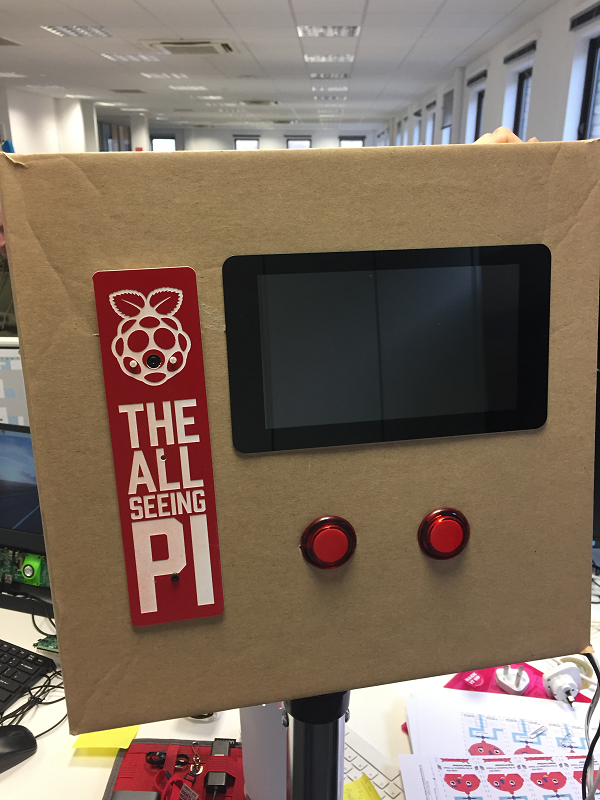 The All Seeing Pi Making Photo Booth Housing Raspberry All Seeing Pi In A Cardboard Box
