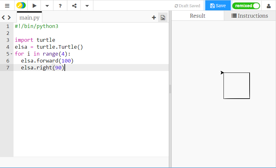 How To Draw A Square In Python